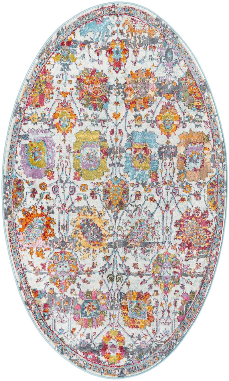 Arcadia Rugs Collection Area Rug -  Elysium Oval Multi  lifestyle 21
