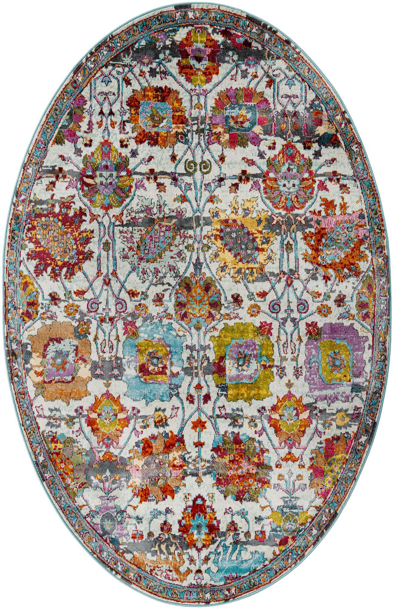Arcadia Rugs Collection Area Rug -  Elysium Oval Multi  lifestyle 45