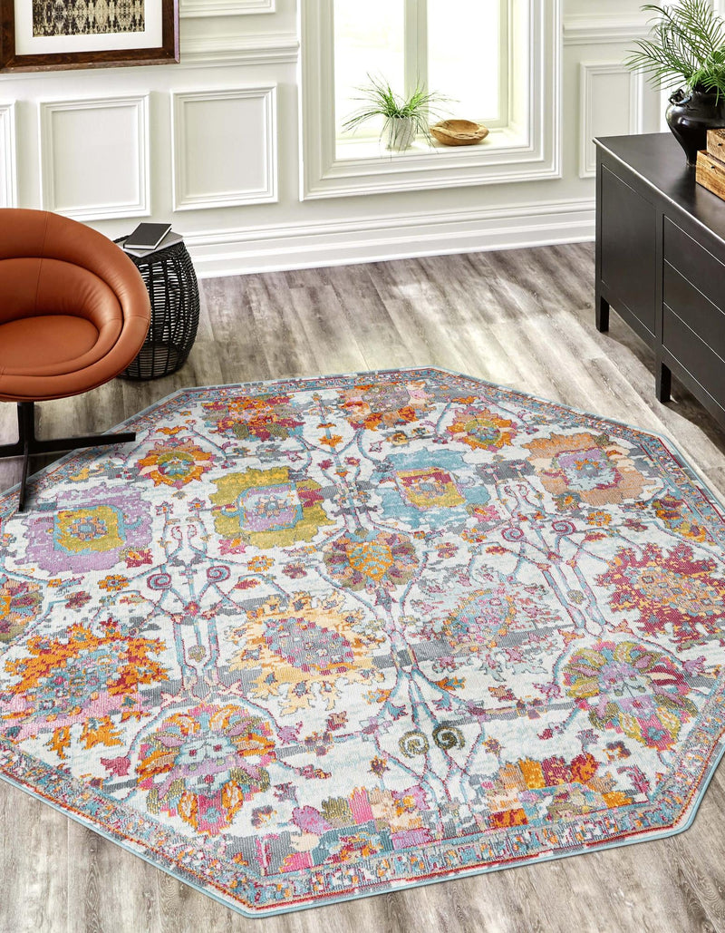 Arcadia Rugs Collection Area Rug -  Elysium Octagon Multi  lifestyle 27