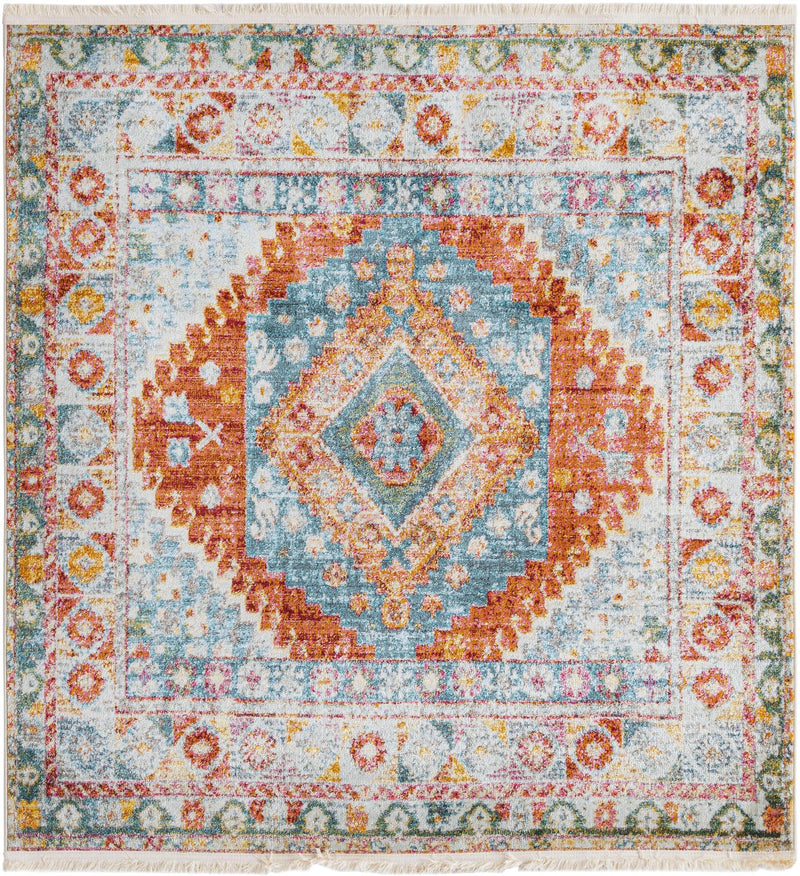 Arcadia Rugs Collection Area Rug -  Xanadu Square Salmon  lifestyle 51