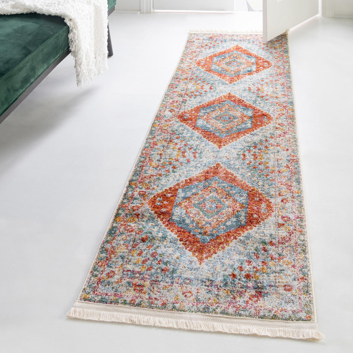 Arcadia Rugs Collection Area Rug -  Xanadu Runner Salmon  lifestyle 88