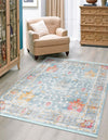 Arcadia Rugs Collection Area Rug -  Olympus Rectangle Blue  lifestyle 3