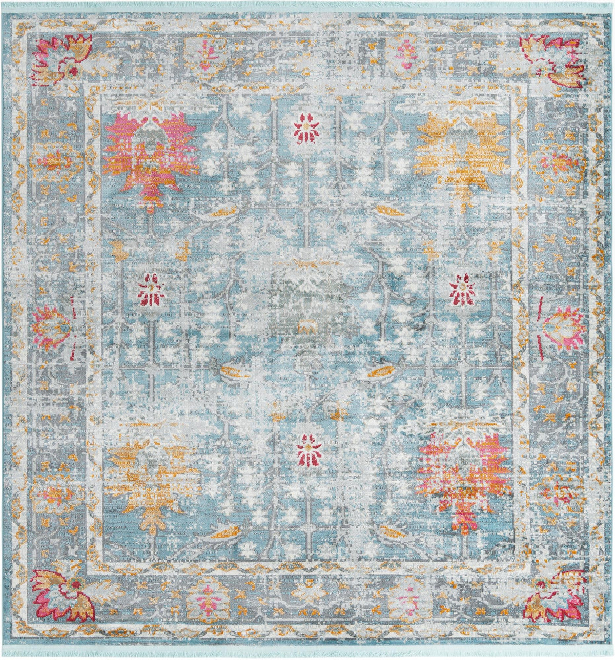 Arcadia Rugs Collection Area Rug -  Olympus Square Blue  lifestyle 34