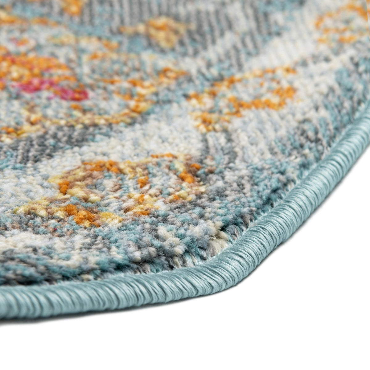 Arcadia Rugs Collection Area Rug -  Olympus Octagon Blue  lifestyle 66
