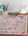 Arcadia Rugs Collection Area Rug -  Olympus Rectangle Pink  lifestyle 6