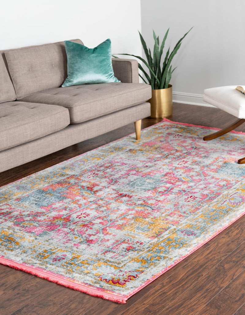 Arcadia Rugs Collection Area Rug -  Olympus Rectangle Pink  lifestyle 7