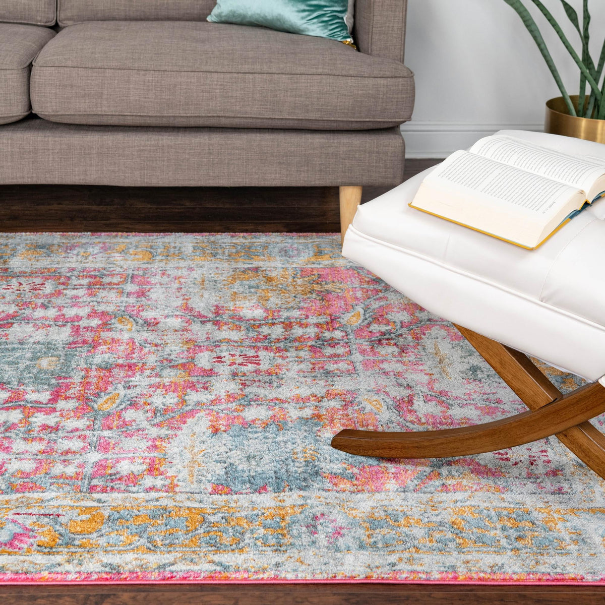 Arcadia Rugs Collection Area Rug -  Olympus Rectangle Pink  lifestyle 29