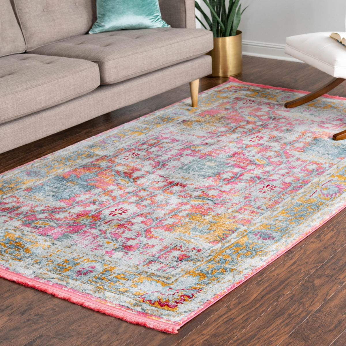 Arcadia Rugs Collection Area Rug -  Olympus Rectangle Pink  lifestyle 32