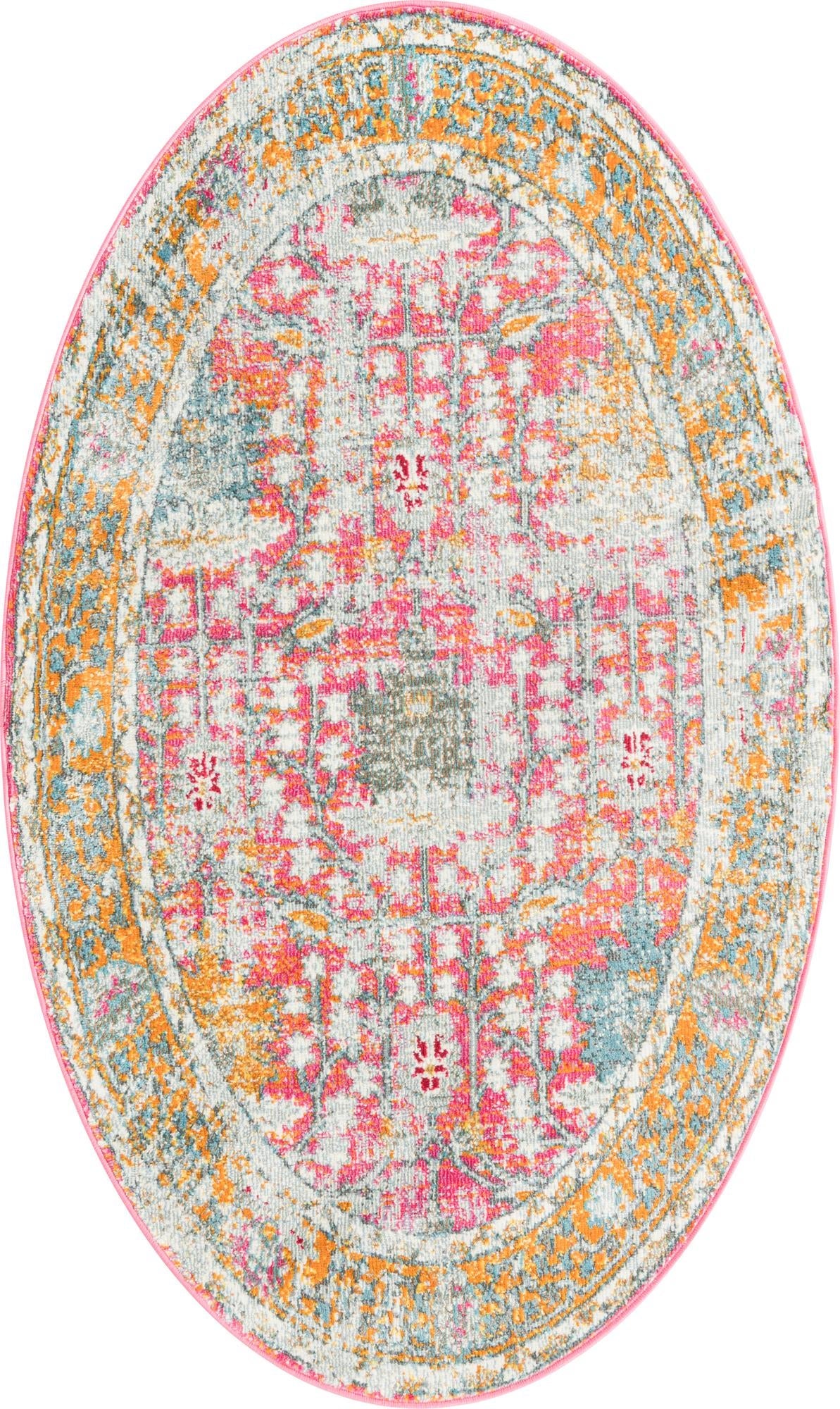 Arcadia Rugs Collection Area Rug -  Olympus Oval Pink  lifestyle 87