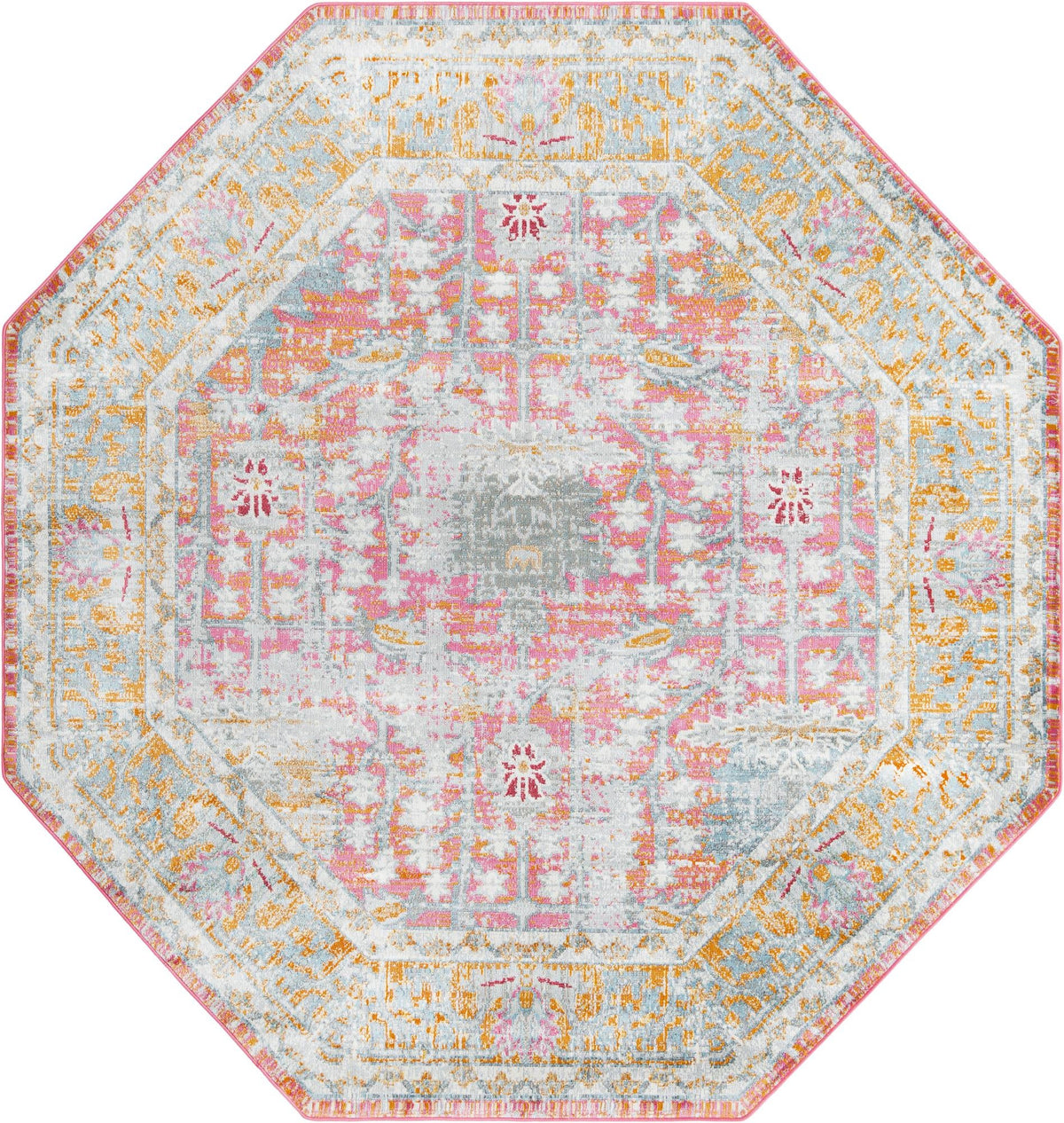 Arcadia Rugs Collection Area Rug -  Olympus Octagon Pink  lifestyle 38