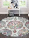 Arcadia Rugs Collection Area Rug -  Atlantis (Cream) Round Cream  lifestyle 25