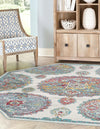 Arcadia Rugs Collection Area Rug -  Atlantis (Cream) Octagon Cream  lifestyle 28