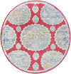Arcadia Rugs Collection Area Rug -  Atlantis (Red) Round Red  lifestyle 41