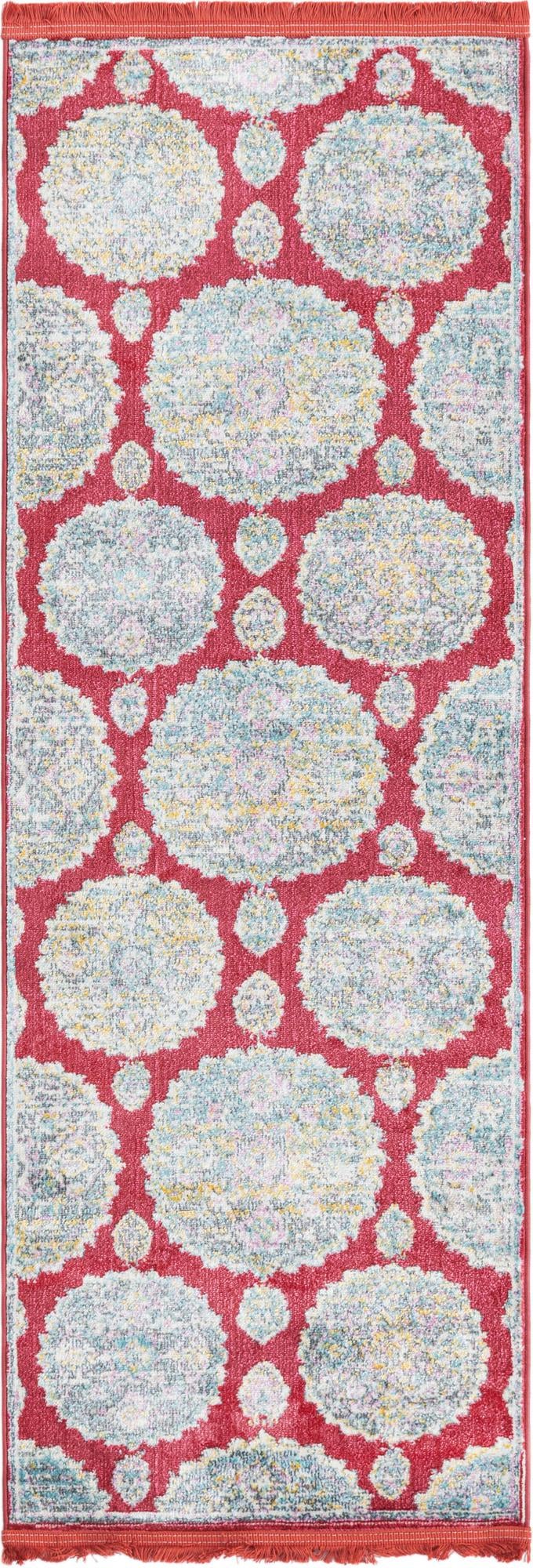Arcadia Rugs Collection Area Rug -  Atlantis (Red) Runner Red  lifestyle 22