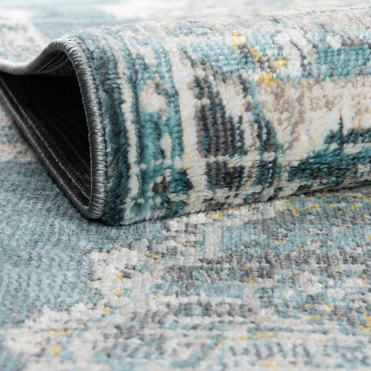 Arcadia Rugs Collection Area Rug -  Atlantis (Gray and Blue) Rectangle Gray and Blue  lifestyle 5