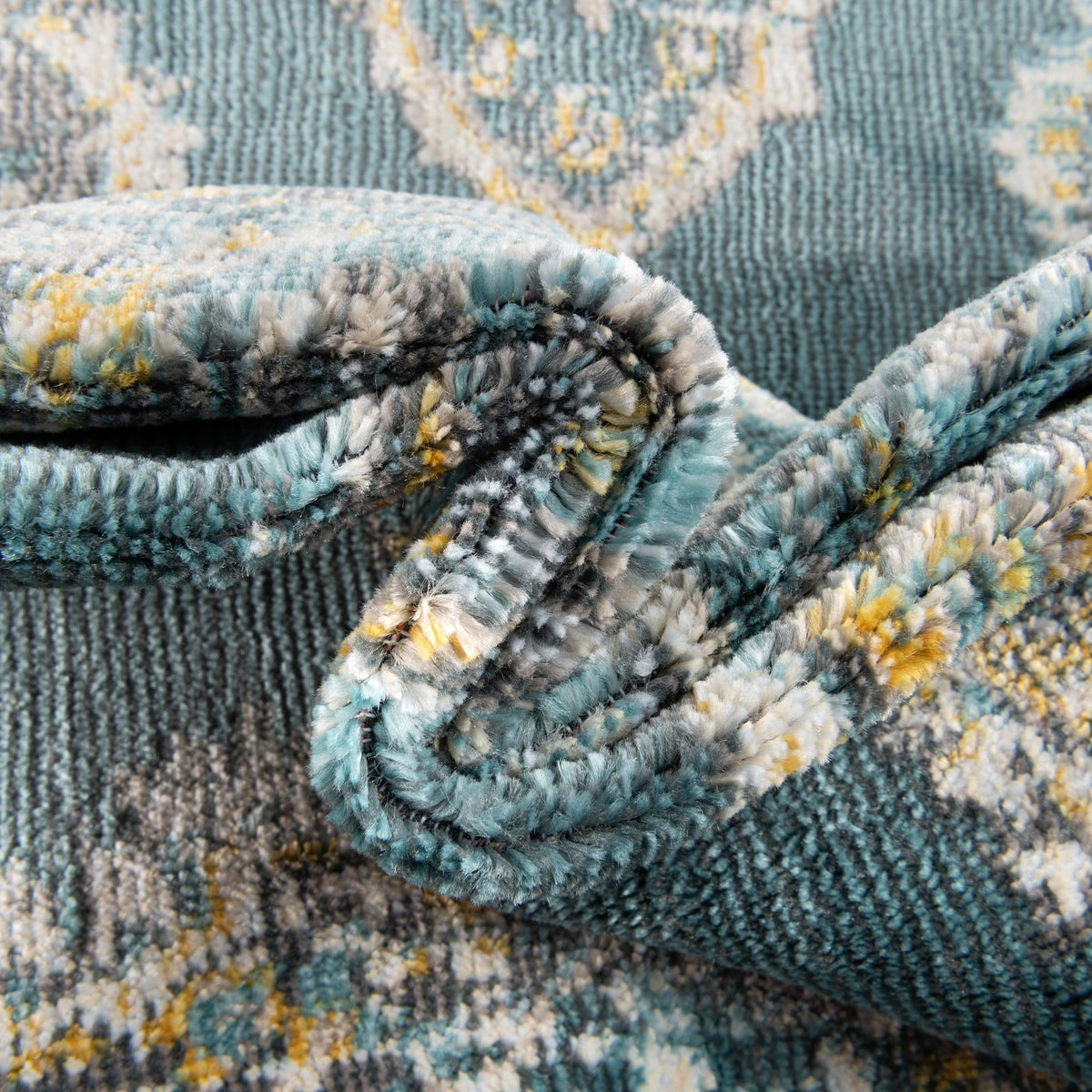 Arcadia Rugs Collection Area Rug -  Atlantis (Gray and Blue) Rectangle Gray and Blue  lifestyle 7