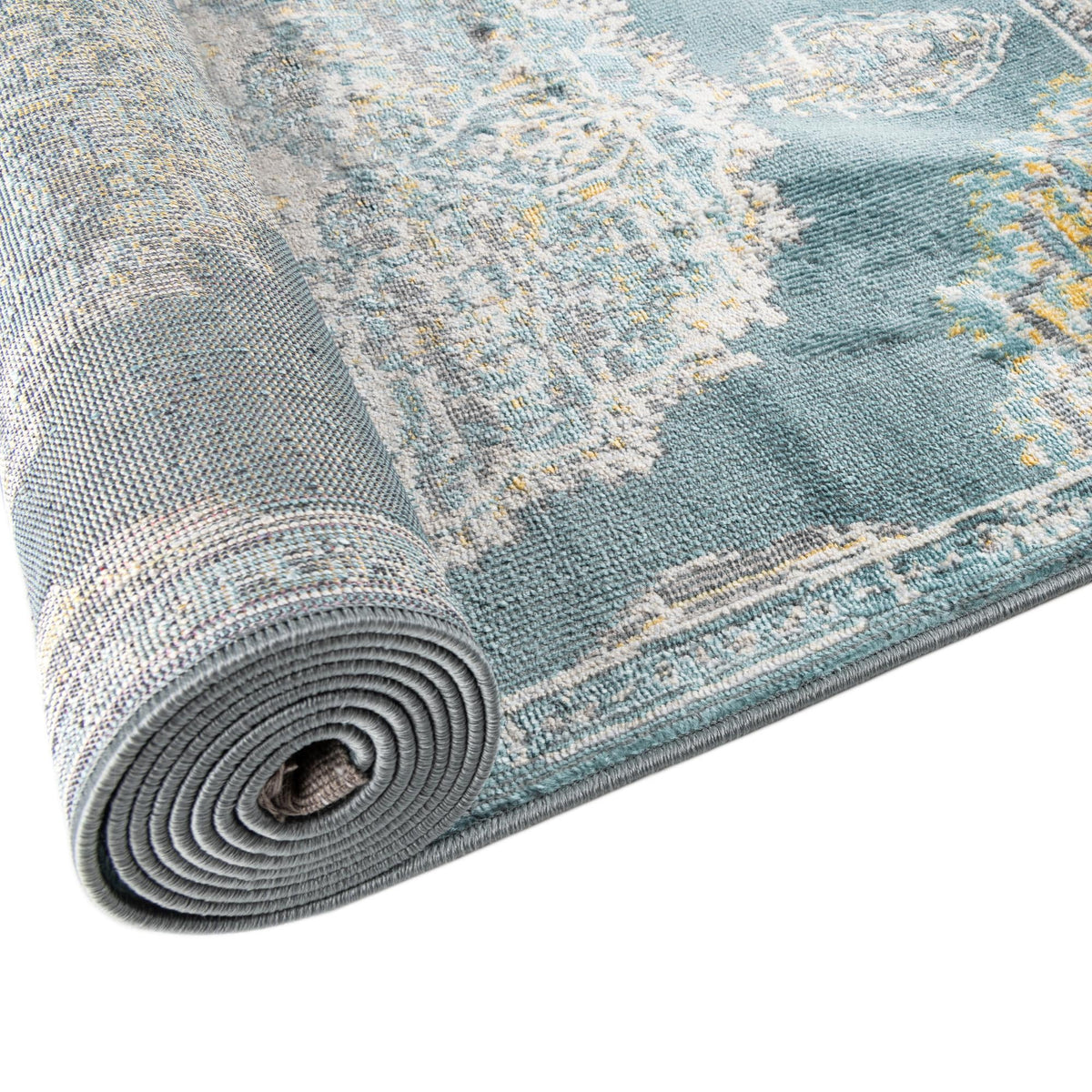 Arcadia Rugs Collection Area Rug -  Atlantis (Gray and Blue) Rectangle Gray and Blue  lifestyle 11