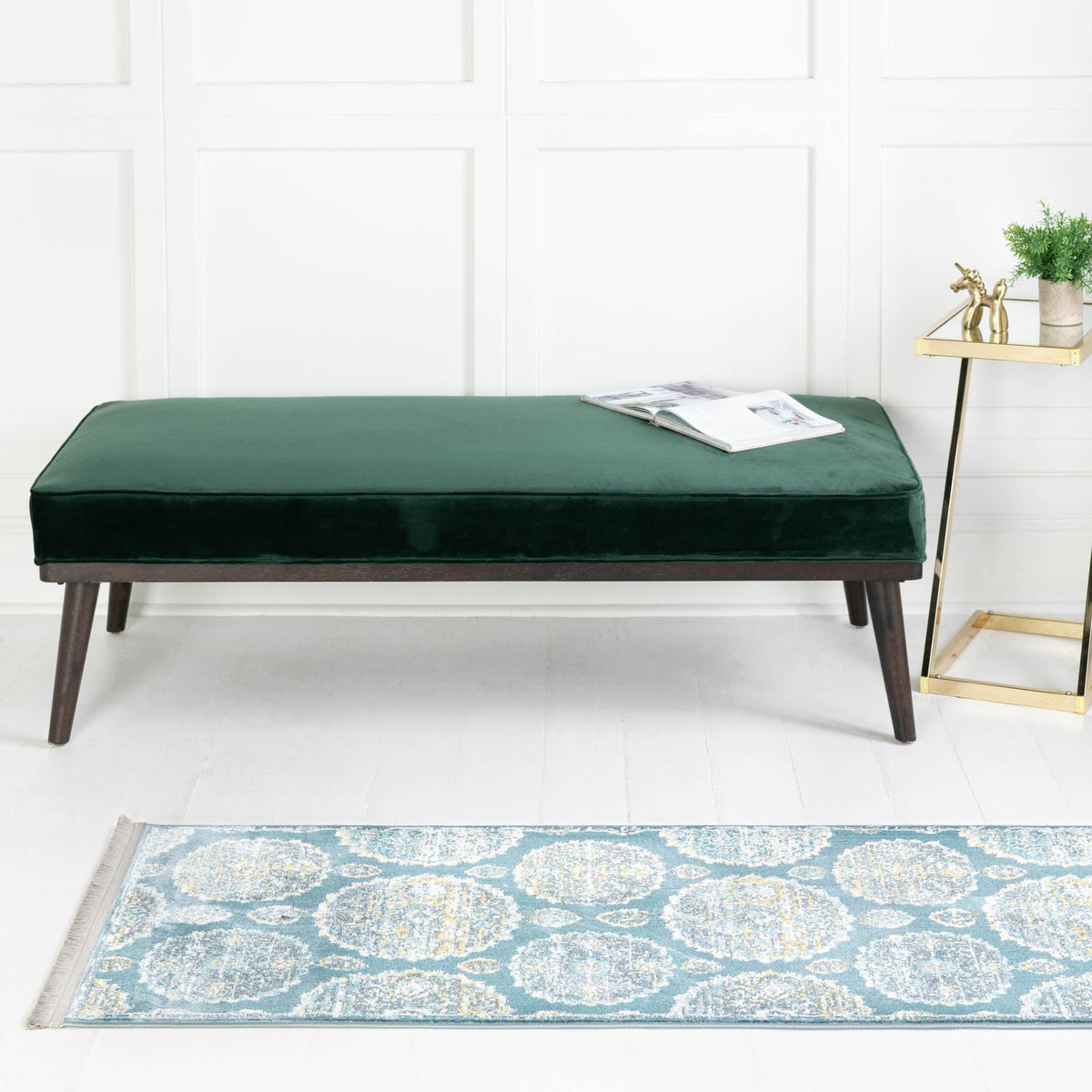 Arcadia Rugs Collection Area Rug -  Atlantis (Gray and Blue) Runner Gray and Blue  lifestyle 92