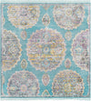 Arcadia Rugs Collection Area Rug -  Atlantis (Blue) Square Blue  lifestyle 43