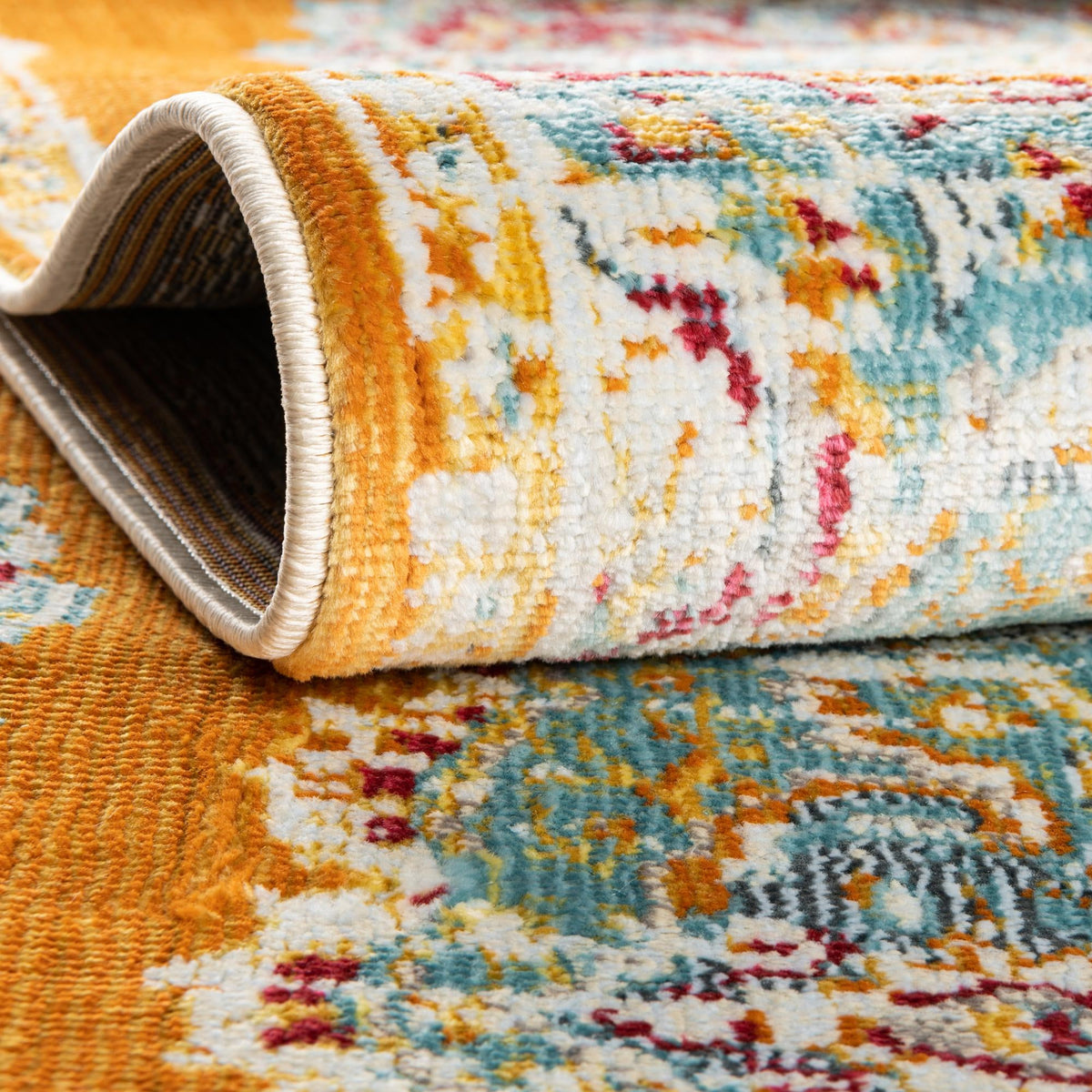 Arcadia Rugs Collection Area Rug -  Atlantis (Orange) Rectangle Orange  lifestyle 6