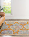 Arcadia Rugs Collection Area Rug -  Atlantis (Orange) Square Orange  lifestyle 26