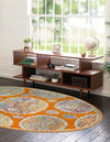 Arcadia Rugs Collection Area Rug -  Atlantis (Orange) Oval Orange  lifestyle 27