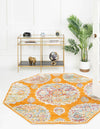 Arcadia Rugs Collection Area Rug -  Atlantis (Orange) Octagon Orange  lifestyle 28