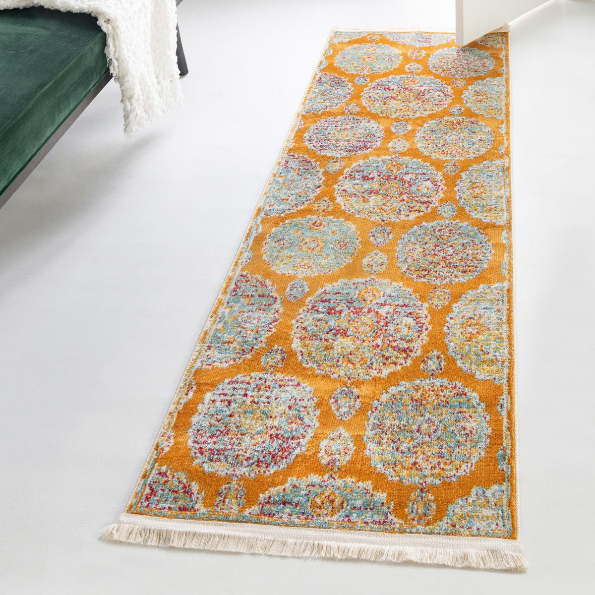 Arcadia Rugs Collection Area Rug -  Atlantis (Orange) Runner Orange  lifestyle 82