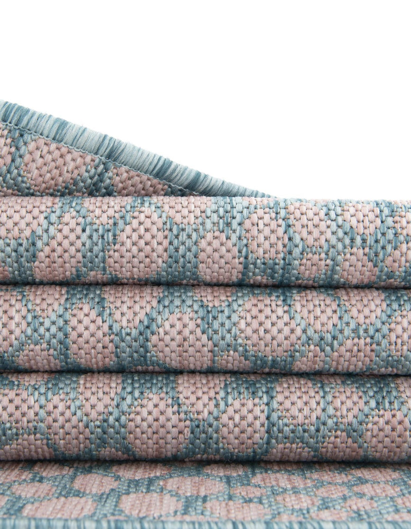 Urban Oasis Rugs Collection Area Rug -  Terrace (Pink and Aqua) Rectangle Pink and Aqua  lifestyle 23