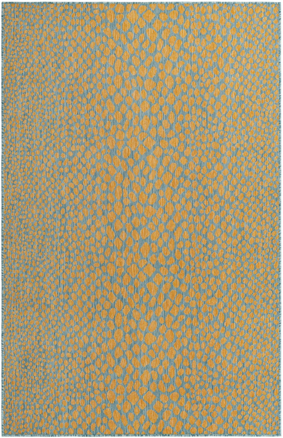 Urban Oasis Rugs Collection Area Rug -  Terrace (Yellow and Aqua) Rectangle Yellow and Aqua Main