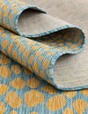 Urban Oasis Rugs Collection Area Rug -  Terrace (Yellow and Aqua) Square Yellow and Aqua  lifestyle 66