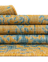 Urban Oasis Rugs Collection Area Rug -  Penthouse (Yellow and Aqua) Rectangle Yellow and Aqua  lifestyle 22