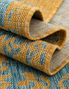 Urban Oasis Rugs Collection Area Rug -  Penthouse (Yellow and Aqua) Rectangle Yellow and Aqua  lifestyle 23