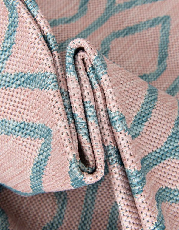 Urban Oasis Rugs Collection Area Rug -  Boulevard (Pink and Aqua) Rectangle Pink and Aqua  lifestyle 6