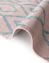Urban Oasis Rugs Collection Area Rug -  Boulevard (Pink and Aqua) Rectangle Pink and Aqua  lifestyle 8