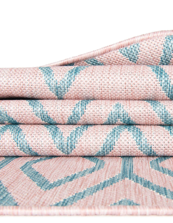 Urban Oasis Rugs Collection Area Rug -  Boulevard (Pink and Aqua) Rectangle Pink and Aqua  lifestyle 12