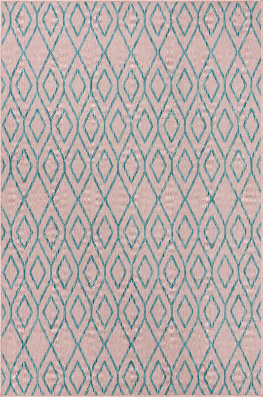 Urban Oasis Rugs Collection Area Rug -  Boulevard (Pink and Aqua) Rectangle Pink and Aqua  lifestyle 2
