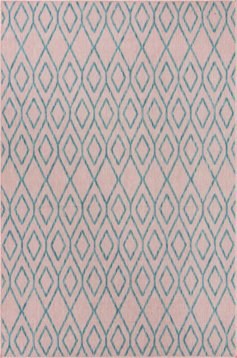 Urban Oasis Rugs Collection Area Rug -  Boulevard (Pink and Aqua) Rectangle Pink and Aqua  lifestyle 2