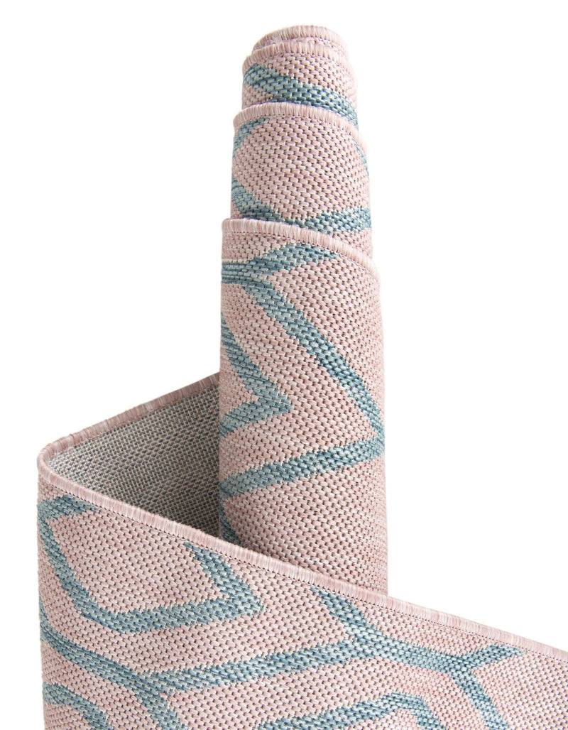 Urban Oasis Rugs Collection Area Rug -  Boulevard (Pink and Aqua) Rectangle Pink and Aqua  lifestyle 26