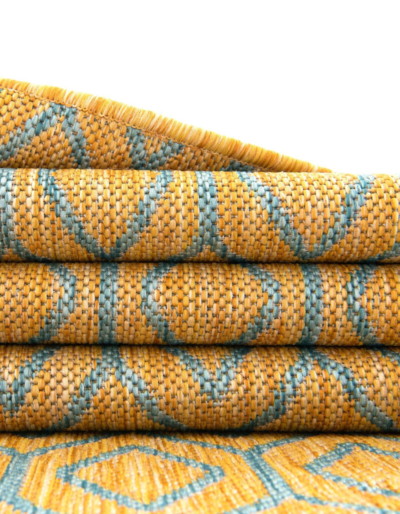 Urban Oasis Rugs Collection Area Rug -  Boulevard (Yellow and Aqua) Rectangle Yellow and Aqua  lifestyle 20