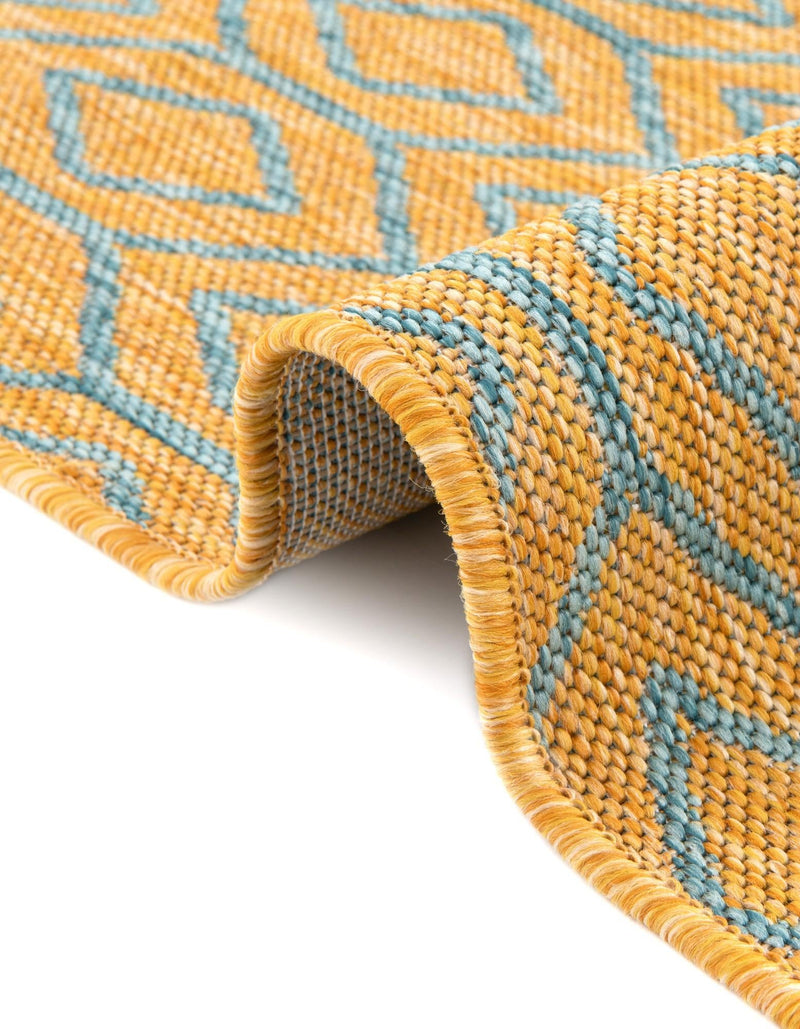 Urban Oasis Rugs Collection Area Rug -  Boulevard (Yellow and Aqua) Rectangle Yellow and Aqua  lifestyle 22