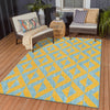 Urban Oasis Rugs Collection Area Rug -  Highrise (Yellow and Aqua) Rectangle Yellow and Aqua  lifestyle 23