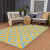 Urban Oasis Rugs Collection Area Rug -  Highrise (Yellow and Aqua) Rectangle Yellow and Aqua  lifestyle 24