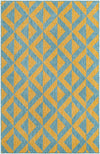 Urban Oasis Rugs Collection Area Rug -  Highrise (Yellow and Aqua) Rectangle Yellow and Aqua Main
