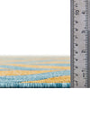 Urban Oasis Rugs Collection Area Rug -  Highrise (Yellow and Aqua) Oval Yellow and Aqua  lifestyle 65