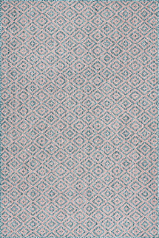 Urban Oasis Rugs Collection Area Rug -  Rooftop (Pink and Aqua) Rectangle Pink and Aqua  lifestyle 2