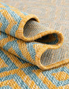 Urban Oasis Rugs Collection Area Rug -  Rooftop (Yellow and Aqua) Rectangle Yellow and Aqua  lifestyle 33