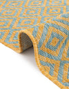 Urban Oasis Rugs Collection Area Rug -  Rooftop (Yellow and Aqua) Rectangle Yellow and Aqua  lifestyle 34