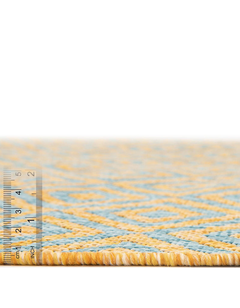 Urban Oasis Rugs Collection Area Rug -  Rooftop (Yellow and Aqua) Rectangle Yellow and Aqua  lifestyle 37