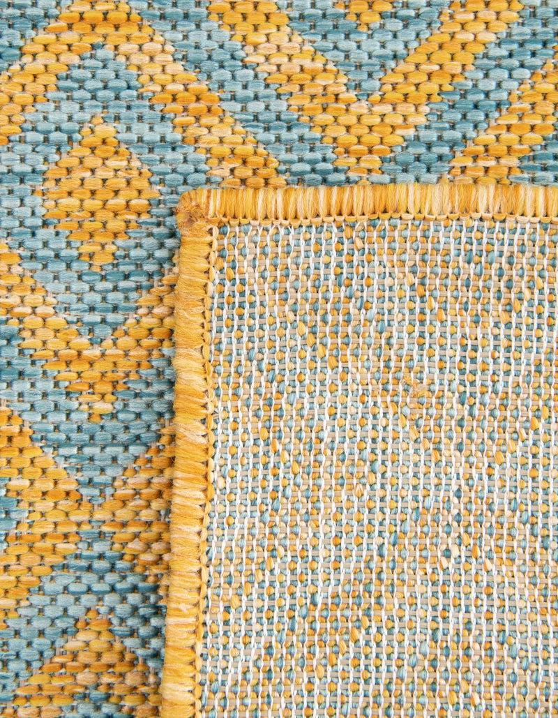 Urban Oasis Rugs Collection Area Rug -  Rooftop (Yellow and Aqua) Rectangle Yellow and Aqua  lifestyle 38